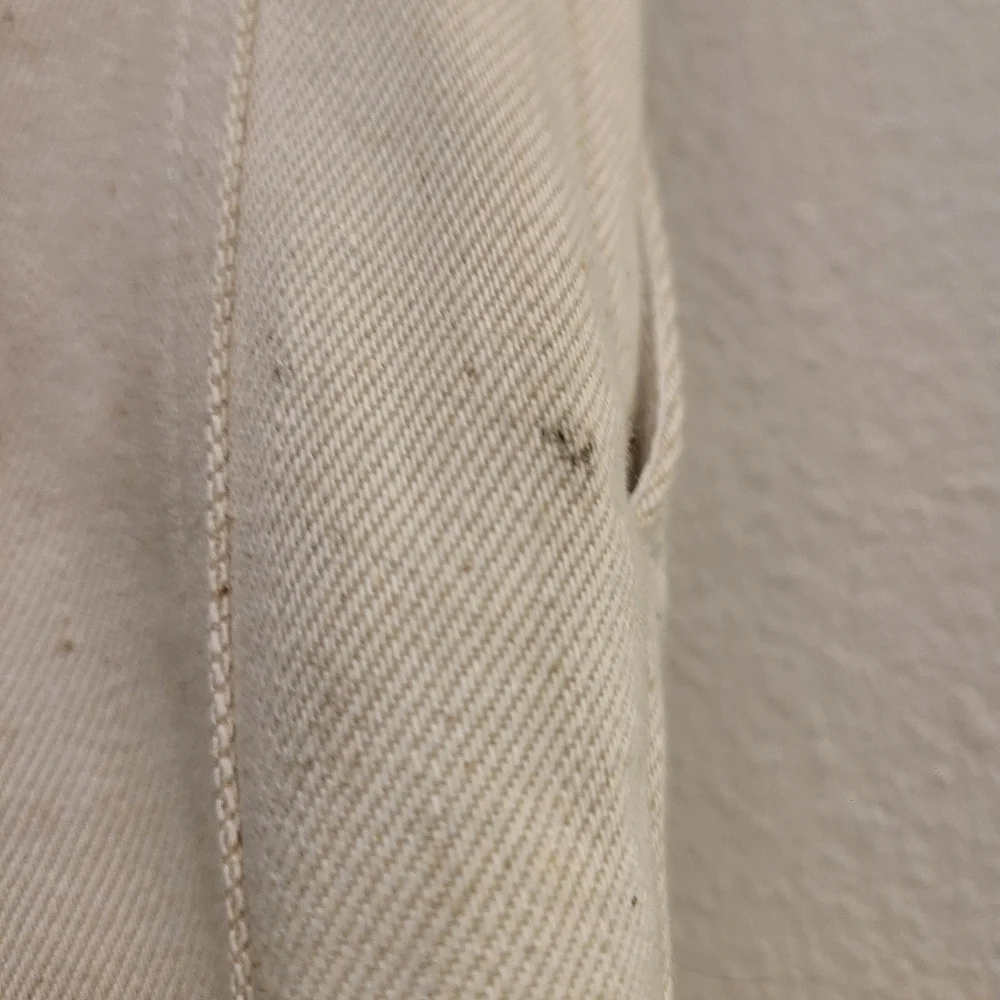 Deveaux Mary Cotton Straight Leg Natural Cream Jeans